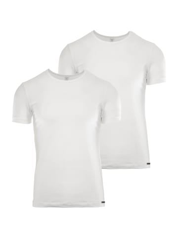 Olaf Benz 2-Pack T-Shirt Rundhals RED1601 in Weiß