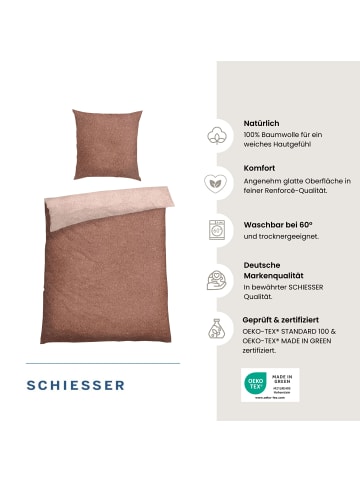 Schiesser Bettwäscheset Vinnie 2-teilig in Puderrosa