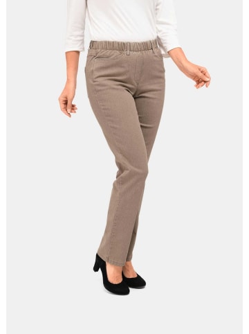 GOLDNER Jeansschlupfhose LOUISA Klassische Jeansschlupfhose LOUISA in beige