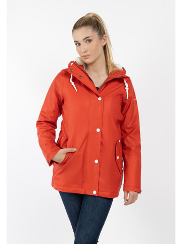 DreiMaster Maritim Regenjacke Mit Teddyfutter in Rot