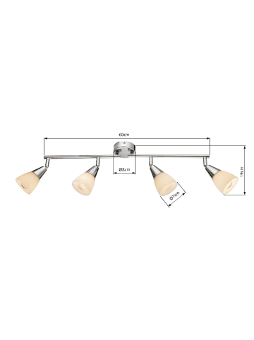 Globo lighting Strahler "TADEUS" in silver