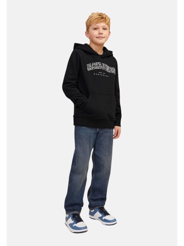 JACK & JONES Junior Hoodie 'Caleb' in schwarz