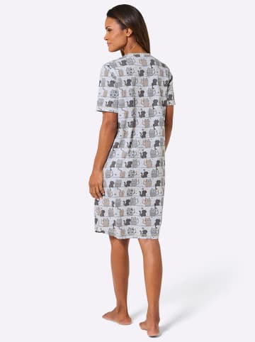 WITT WEIDEN Sleepshirts in anthrazit-bedruckt + grau-bedruckt