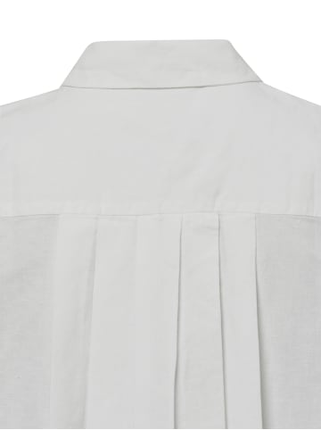 Marc O'Polo DENIM Hemdbluse mit Leinen-Anteil in weiß