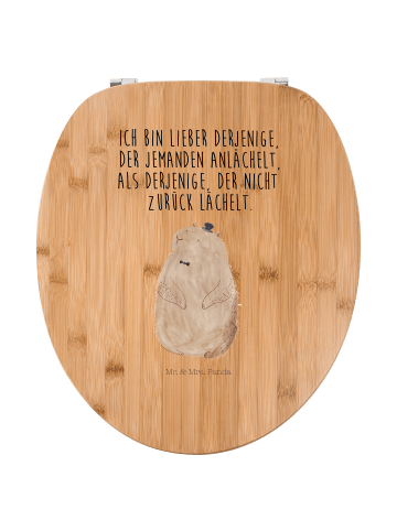 Mr. & Mrs. Panda Toilettendeckel Murmeltier mit Spruch in Braun