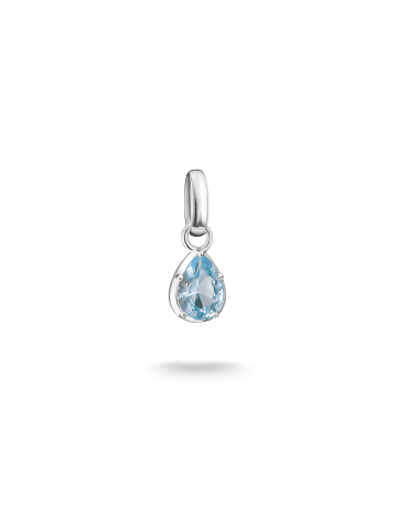 Thomas Sabo Charm-Anhänger Geburtsstein März Connect in silber, blau