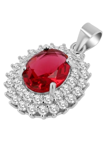Adeliás Damen Anhänger aus 925 Silber mit Zirkonia in silber
