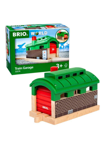Brio Aktionsspiel BRIO World - Lokschuppen mit Rolltor Ab 3 Jahre in bunt
