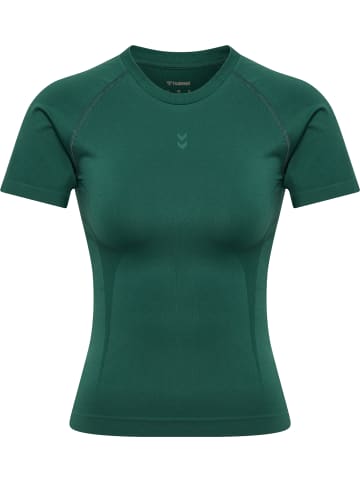 Hummel T-Shirt Hmlflow Multisport Damen in BISTRO GREEN