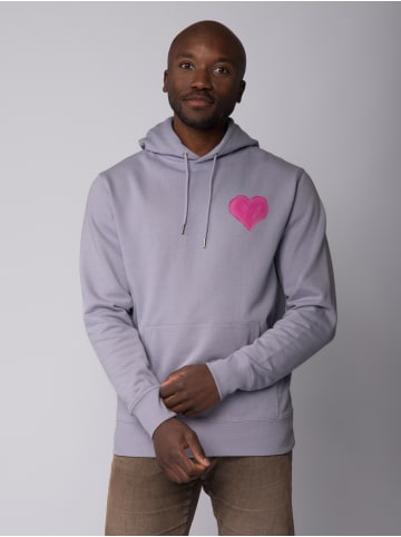 wat? Apparel Sweatshirt Pink Heart in Lavender