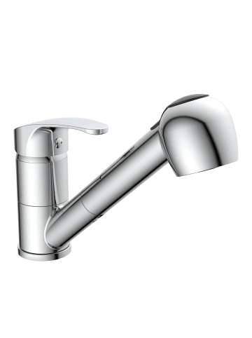 Franz Joseph Schütte DIZIANI Spültischarmatur, Chrom, mit herausziehbarer Geschirrbrause