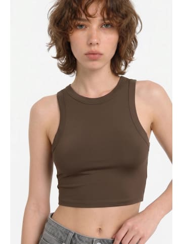 Alexa Dash Blouse in Dunkelbraun