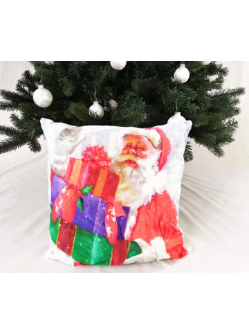 JACK 40x40cm Dekokissen mit LED Beleuchtung Santa Claus in Bunt