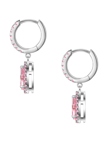Glanzstücke München Creolen Sterling Silber Zirkonia pink in silber