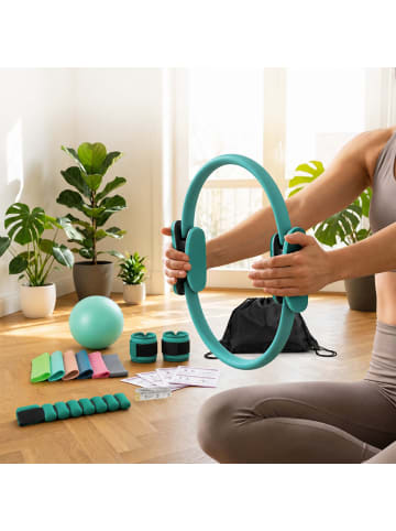 relaxdays 13-tlg. Pilates Set in Grün