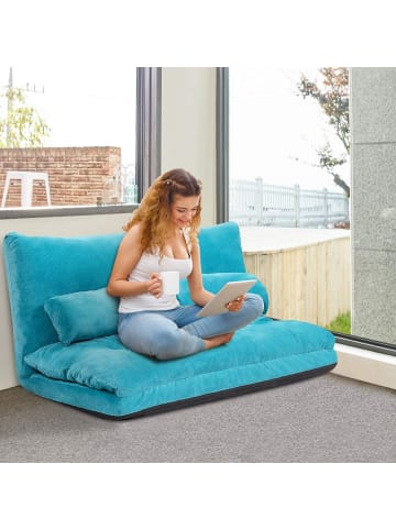 COSTWAY Schlafsofa in Blau