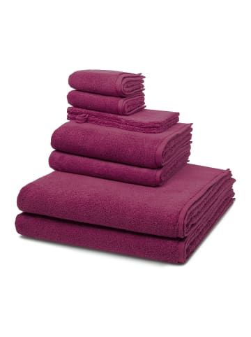 Ross 2 X Wasch- 2 X Gäste- 2 X Dusch- 2 X Handtuch im Set Sensual Skin in Fuchsia