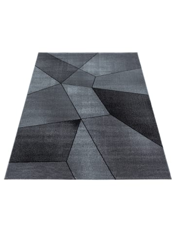 KADIMA DESIGN Teppich Kurzflor Geometrisch Polypropylen Wohnzimmer in Grau