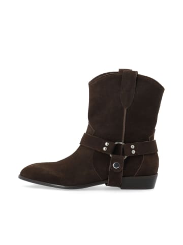 Bianco Wildlederstiefelette in Brown