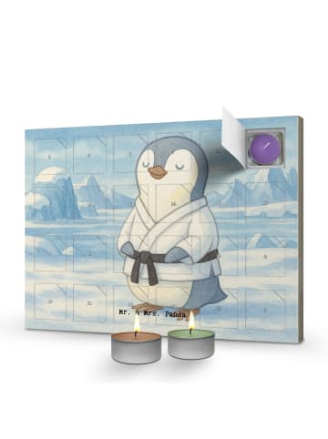 Mr. & Mrs. Panda adventskalender mit kerzen Pinguin Karate Desig... in Weiß