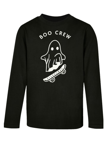 F4NT4STIC Longsleeve Shirt Boo Crew Halloween in schwarz