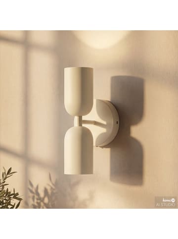 home24 Akku-Wandleuchte NIMI in Creme