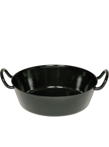 Riess Schnitzelpfanne Bratpfanne Pfanne emailliert in Schwarz