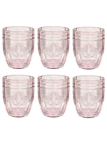 Butlers Trinkglas VICTORIAN 6er-Set in Hellrosa