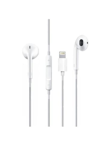 Wisam® Teltech In-Ear Kopfhörer mit Kabel für iPhones Lightning Weiß