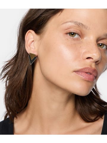 LIEBESKIND BERLIN Ohrhänger The Geometric in bicolor silber / gold