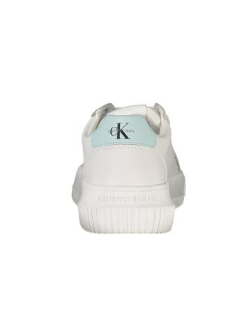 Calvin Klein Weiße Leder-Sneaker