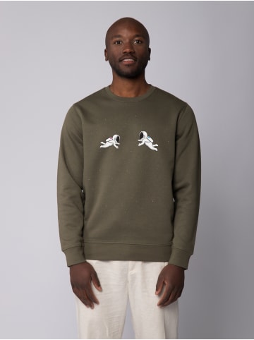 wat? Apparel Sweatshirt Space love in Khaki