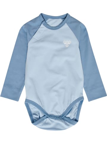 Hummel Druckknopf Strampler Raglanärmel Hmlmini Kinder in FADED DENIM