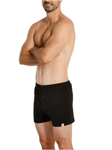 Haasis Bodywear 2er-Set: Boxershorts in schwarz