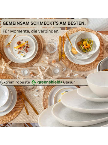 Sänger SERVIERPLATTEN SET KORFU - 11 teilig aus Steingut