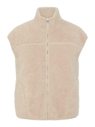 Pieces Gilet in Silver Gray