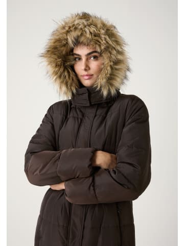 More & More langer Steppmantel in espresso brown