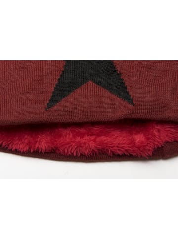 styleBREAKER Strick Beanie Mütze in Rot