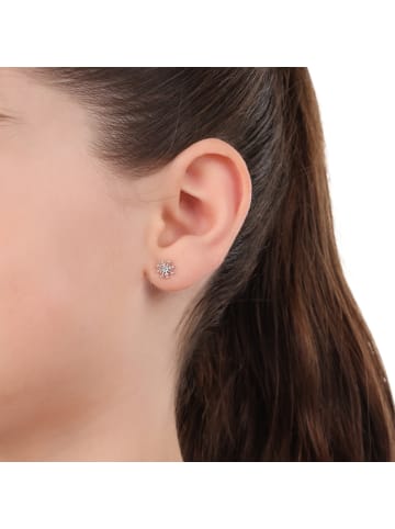 Prinzessin Lillifee Ohrstecker Silber 925, rhodiniert in Blau