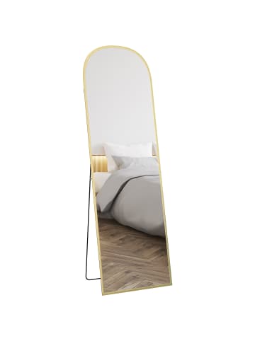 HOMCOM Ganzkörperspiegel in Gelb 50L x 1,5B x 170H cm