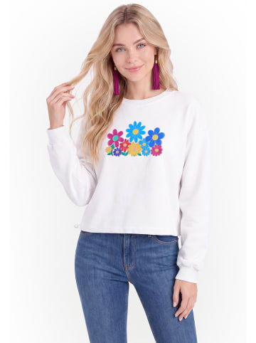 IZIA Women Sweatshirt in White