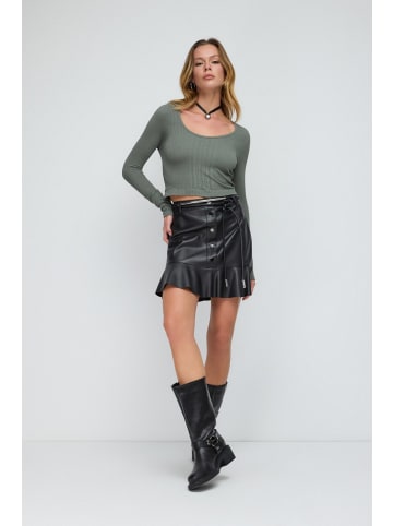 NO MATTER WHAT Crop Top in Khaki