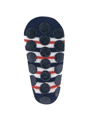 ewers 2er-Set Stoppersocken ABS 2er Pack Autos/Ringel in navy-mineralrot
