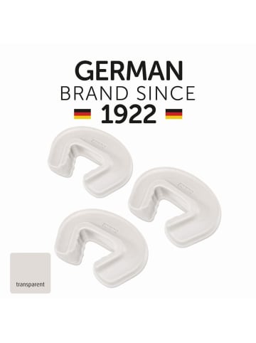 Reer [3 Stück] Türstopper transparent in Transparent ab 0 Monate