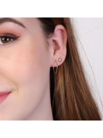 Lucardi 585 Gold Ohrringe Rund