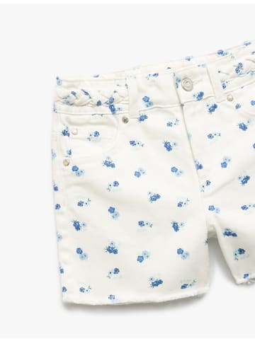 KOTON KURZHOSEN in Blau Gemustert