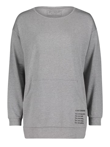 Betty Barclay Sweatpullover mit Eingrifftaschen in Grey Melange