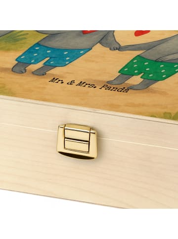 Mr. & Mrs. Panda Tee Organizer Koala Familie zwei Design mit Spruch in Weiß