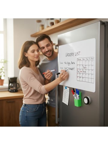 relaxdays Whiteboard Folie in Weiß - (B)100 x (H)50 cm