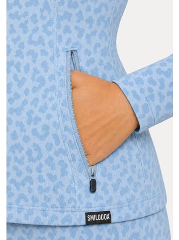 SMILODOX LEO Jacke Velvara in Hellblau Leo